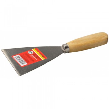 Шпательная лопатка ТЕВТОН, с деревянной ручкой, 80 мм