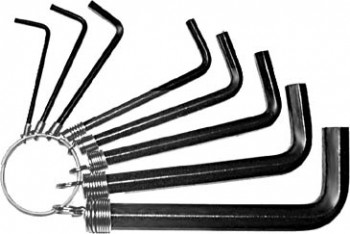 Ключи шестигранные на кольце, 8 шт. 2-10 мм