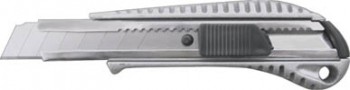 Нож технический 18 мм усиленный, металлич.корпус