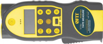 Дальномер ультразвуковой с лазерной указкой и встроенной рулеткой 5м.х19мм.